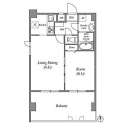 間取図画像 1LDK
