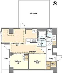 間取図画像 2LDK