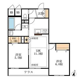 間取図画像 2LDK
