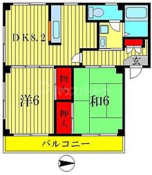 間取図画像 2DK
