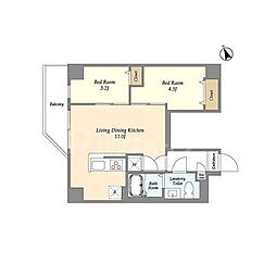 間取図画像 2LDK