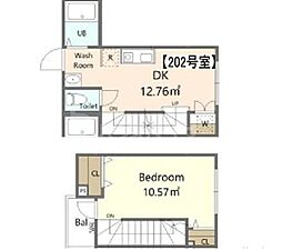 プラチナフォルム堀切菖蒲園 1DKの間取図画像
