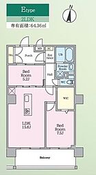 PJ TREE NEST 2LDKの間取図画像