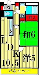 J.T.A綾瀬 2LDKの間取図画像