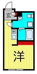フィオーネ柴又 ワンルームの間取図画像