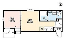 SoH terrace(ソー テラス) 1LDKの間取図画像