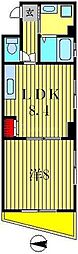 アベニール高砂 1LDKの間取図画像