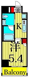 BPRレジデンス青砥 1Kの間取図画像