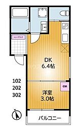 PLAGE金町 2階/202