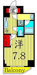アーバンパーク綾瀬3 1Kの間取図画像