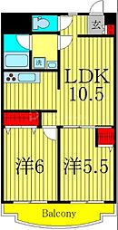 ハイム.カメリー 2LDKの間取図画像