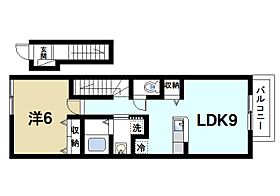 奈良県奈良市七条1丁目（賃貸アパート1LDK・2階・42.37㎡） その2