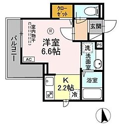グラナーデ南千住 ワンルームの間取図画像