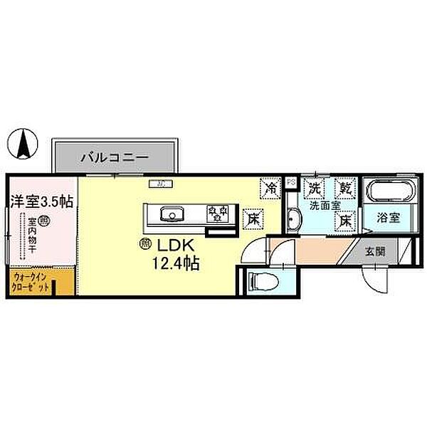 D-ROOM　W・H 102｜和歌山県和歌山市今福5丁目(賃貸アパート1LDK・1階・41.96㎡)の写真 その2