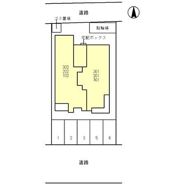 (仮)COMU　TERRACE 302｜和歌山県和歌山市北田辺丁(賃貸アパート2LDK・3階・68.54㎡)の写真 その3