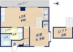 グレイス・コーポ 1LDKの間取図画像
