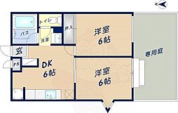 マ・メゾン 2DKの間取図画像
