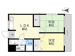 間取図画像 2LDK