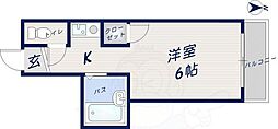 イーストマンションムラオ 2階1Kの間取り