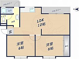 間取図画像 2LDK