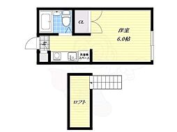 春美 ワンルームの間取図画像