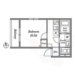 DaliaHY 1階1Kの間取り