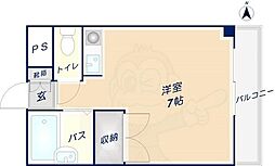 サンブライト新石切 ワンルームの間取図画像
