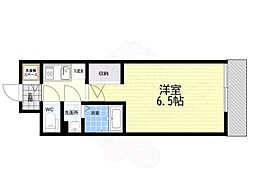 CREST TAPP 大阪EAST 1Kの間取図画像