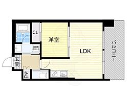 プレジオ荒本新町 1LDKの間取図画像