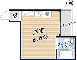 グレイスマンション ワンルームの間取図画像