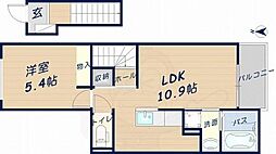 グラウクス 1LDKの間取図画像