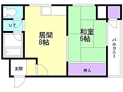 間取図画像 1LDK