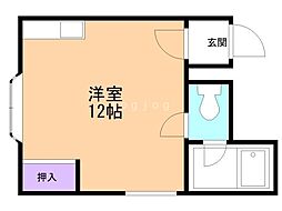 アーバンコート812 ワンルームの間取図画像