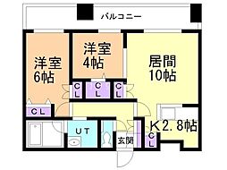 MJsquare KOTONI 2LDKの間取図画像
