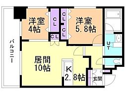 間取図画像 2LDK