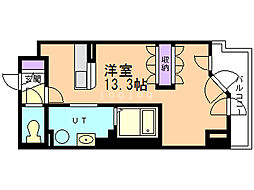 ＵＵＲコート札幌南三条プレミアタワー 11階ワンルームの間取り