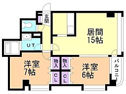 間取図画像 2LDK