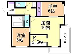 間取図画像 2LDK
