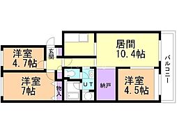 間取図画像 3LDK