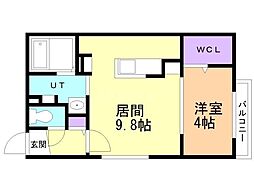 札幌市営東西線 西28丁目駅 徒歩7分 2階/-