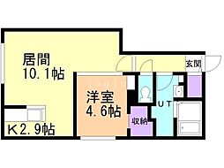 間取図画像 1LDK