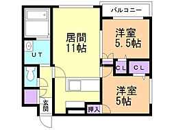 間取図画像 2LDK