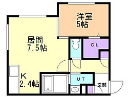 間取図画像 1LDK