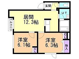シャーメゾン山の手 1階/102