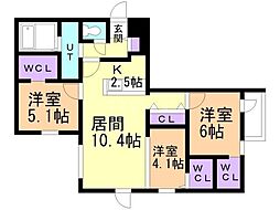 間取図画像 3LDK