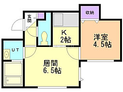 間取図画像 1LDK