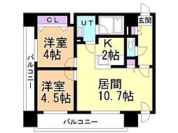 間取図画像 2LDK