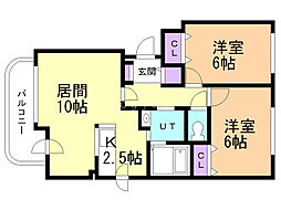 間取図画像 2LDK