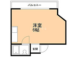 ヴァンクール北5条 ワンルームの間取図画像