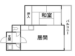 リ・フランセ宮の森 1LDKの間取図画像